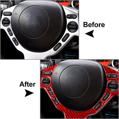 Steering Wheel Button Frame Cover Trim for Nissan GTR R35 (2008-2016) Red