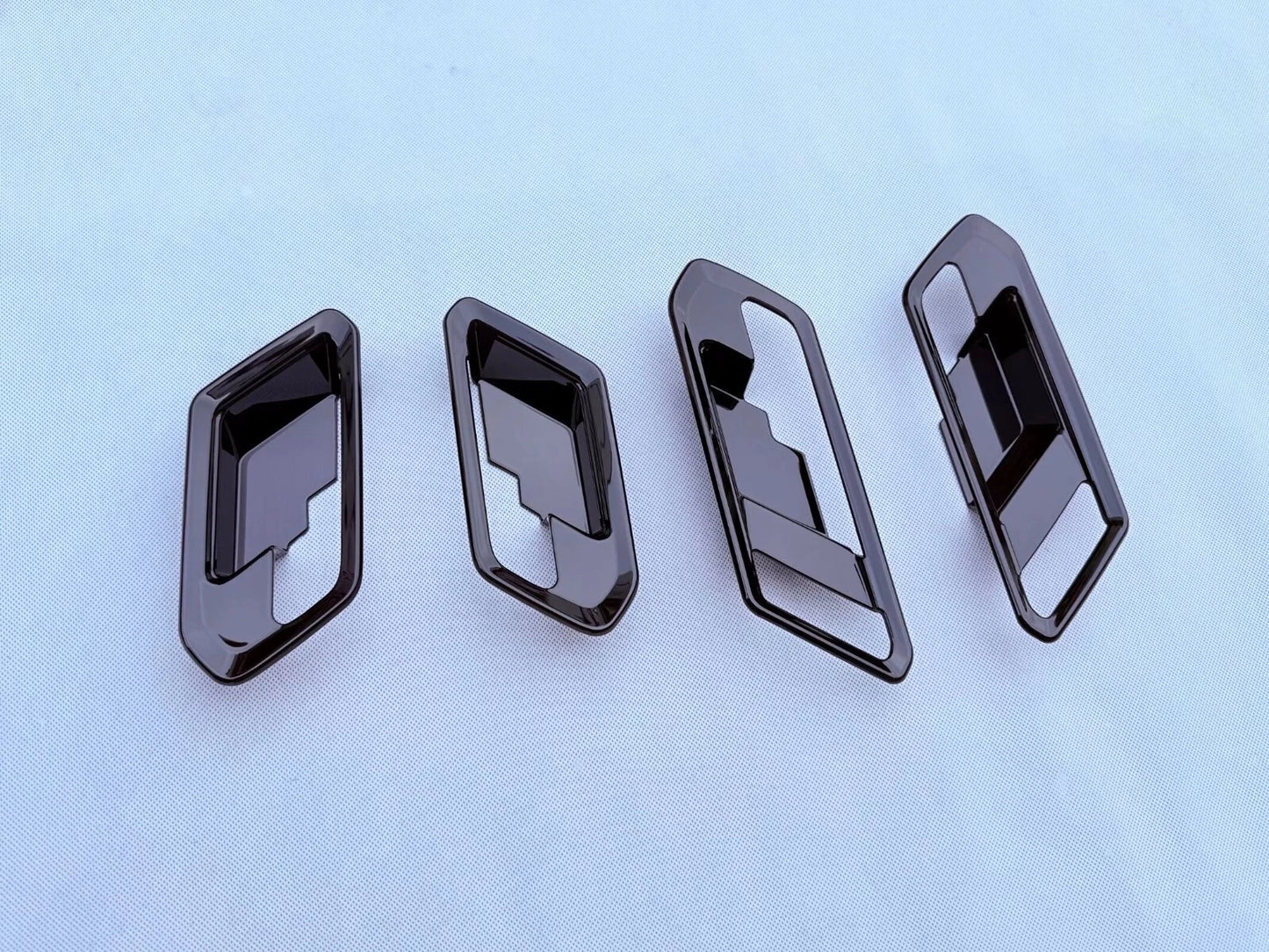 ABS Black Inner Door Handle Bowl Cover Trim for Chevrolet Colorado (2023-2025)