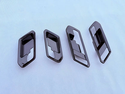ABS Black Inner Door Handle Bowl Cover Trim for Chevrolet Colorado (2023-2025)
