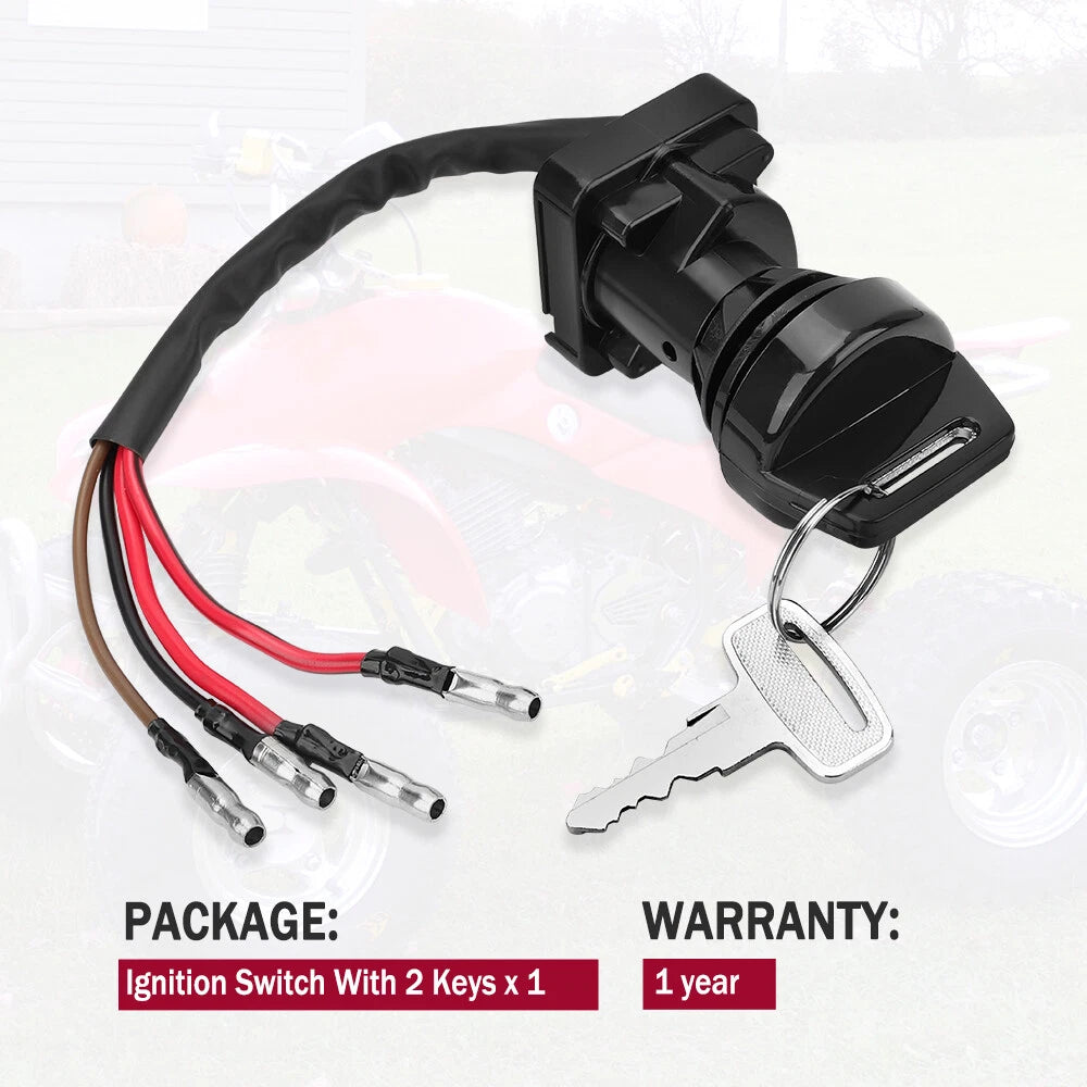 Ignition Key Switch for Polaris Trail Boss 250 Scrambler (1985–1988)