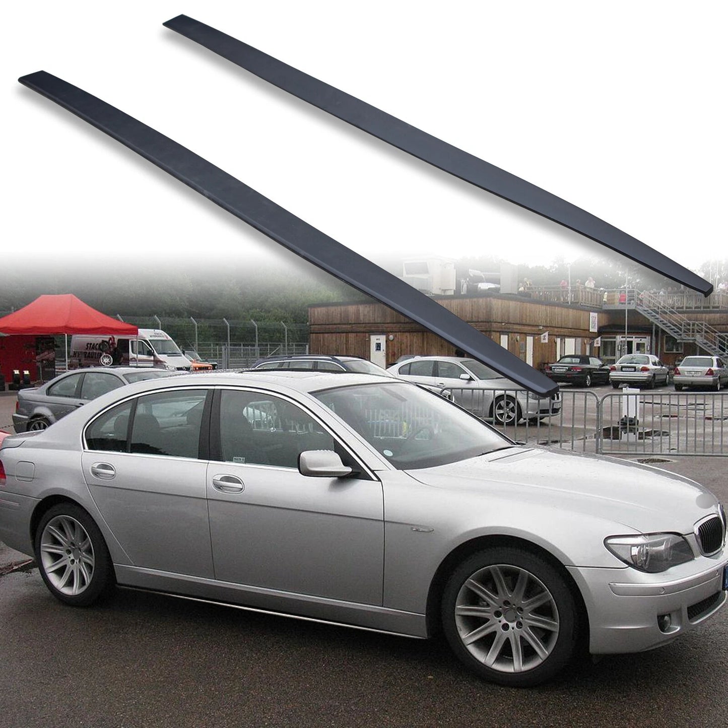Side Skirt Extension Panel for BMW 7-Series E65 Sedan (2005-2008)