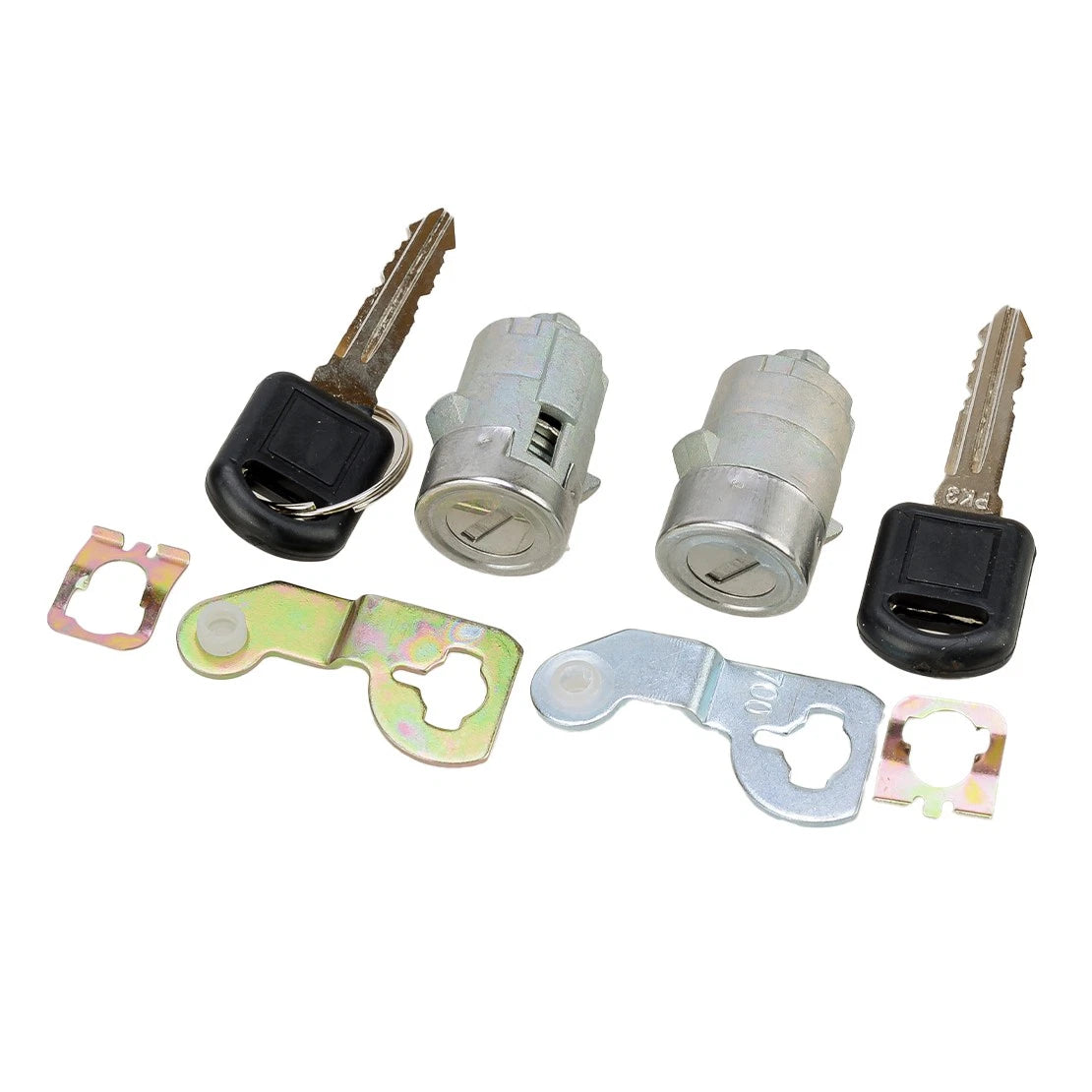 Front Door Lock Cylinder Set w/ 2 Keys for Cadillac Chevrolet GMC Pontiac (2000-2010)