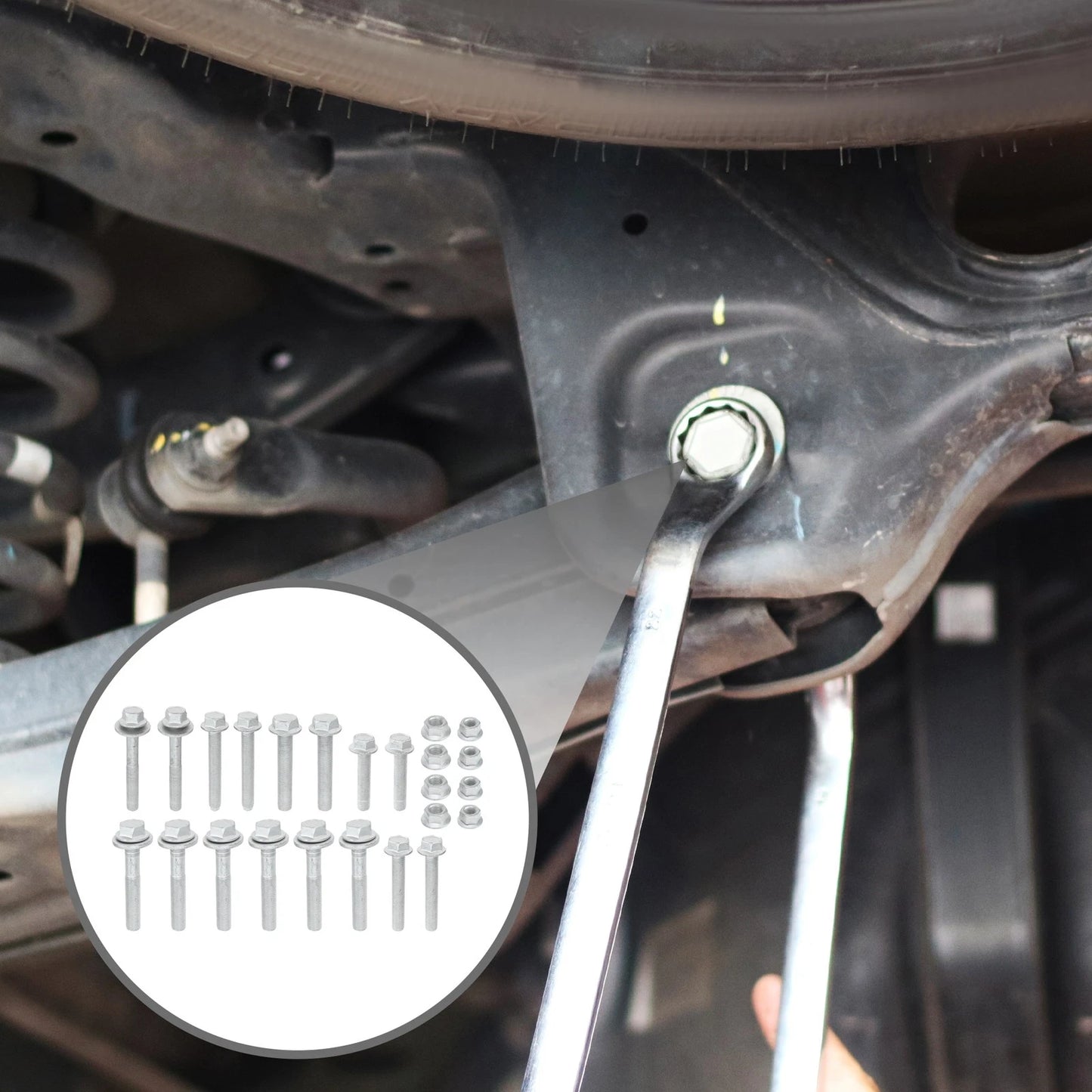 Front Crossmember Subframe Bolt Kit for Dodge Caliber (2007-2012)