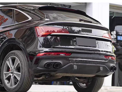Rear Bumper Diffuser for Audi Q5 S Line Sport Back (2021-2023) Black