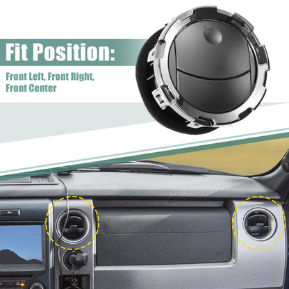 2 x Front Dashboard AC Heater Air Vents for Ford F-250 F-350 (2011-2015)