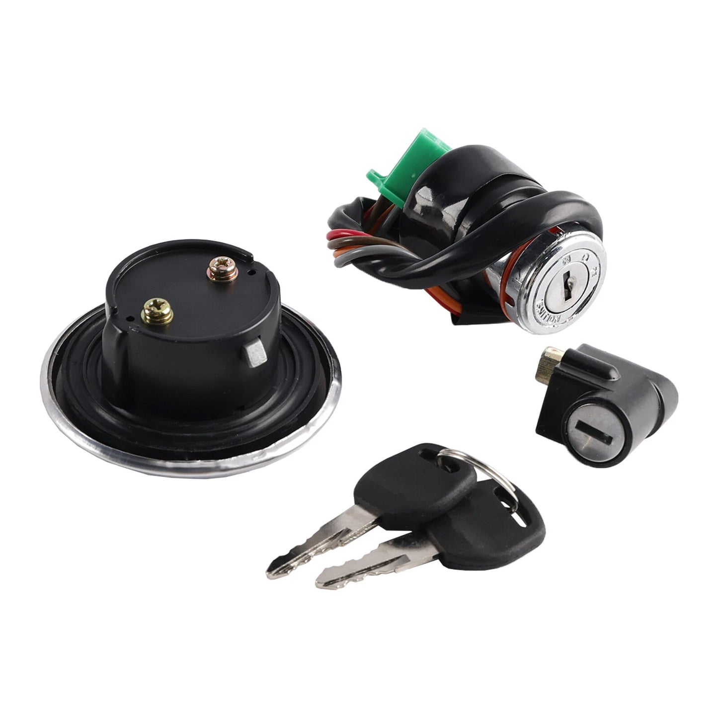 Ignition Lock & Fuel Gas Cap Key Set for Suzuki GN125 (1982-2001)