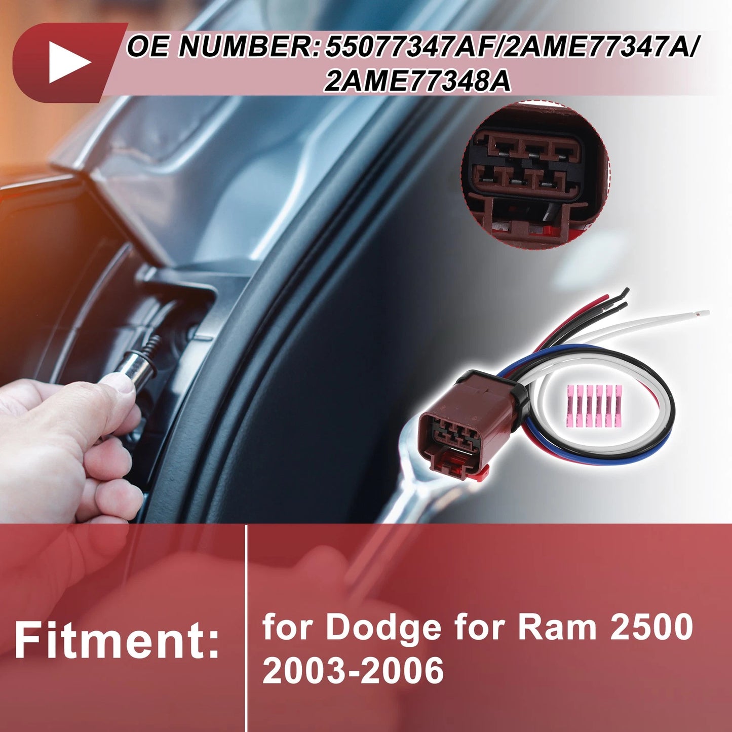 Tail Light Socket Wiring for Dodge Ram 2500 (2003-2006)