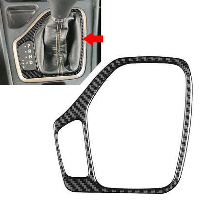 Carbon Fiber Black Gear Shift Panel Cover for Jeep Cherokee (2014-2018)