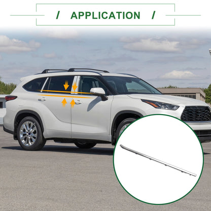 4pcs Weatherstrip Window Seal for Toyota Highlander (2015–2020)
