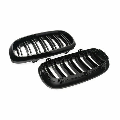 Gloss Black Front Kidney Grille for BMW X5 X6 F15 F16 (2014-2018)