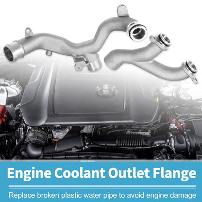 Aluminum Coolant Pipe Water Outlet for Land Rover Range Rover (2003-2012)