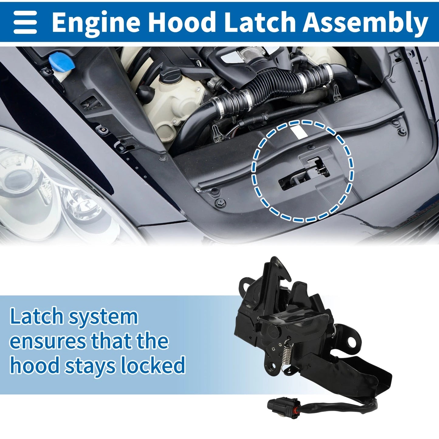 Hood Latch Assembly for Toyota CAMRY (2011–2017)