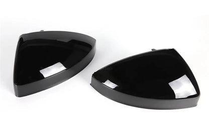 Gloss Black Side Wing Mirror Caps w Lane Assist for Audi TT TTS (2014–2023)