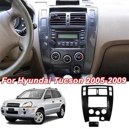 Carbon Fiber Center Console Dashboard Panel for Hyundai Tucson (2005–2009)