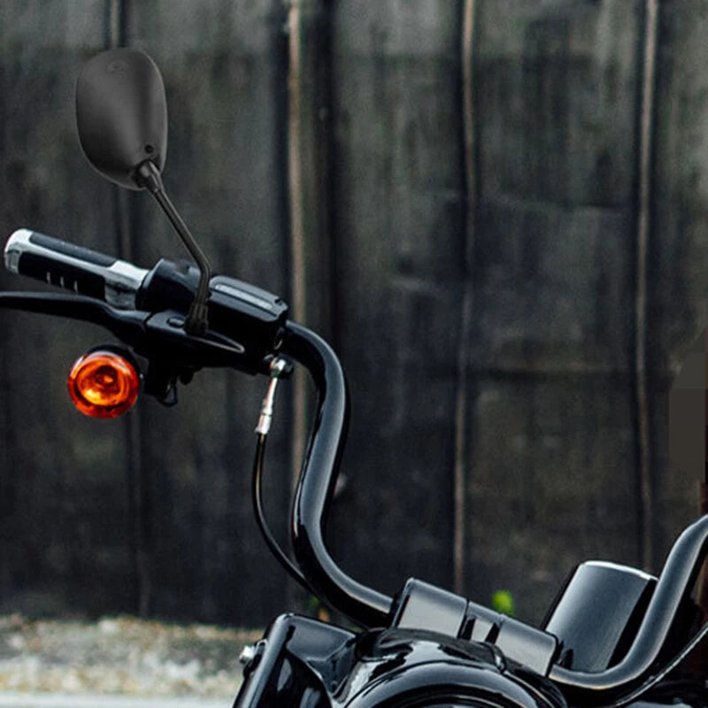 8mm Black Rear View Mirrors for Yamaha XT250 XT350 XT600 (2000-2023)