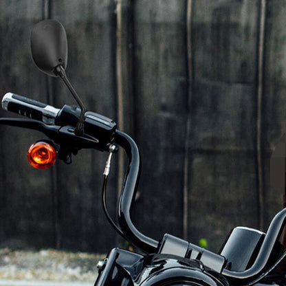 8mm Black Rear View Mirrors for Yamaha XT250 XT350 XT600 (2000-2023)