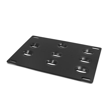 Black Front Bumper Tow Hook License Plate Mount Bracket for Mazda 2 (2011-2014)