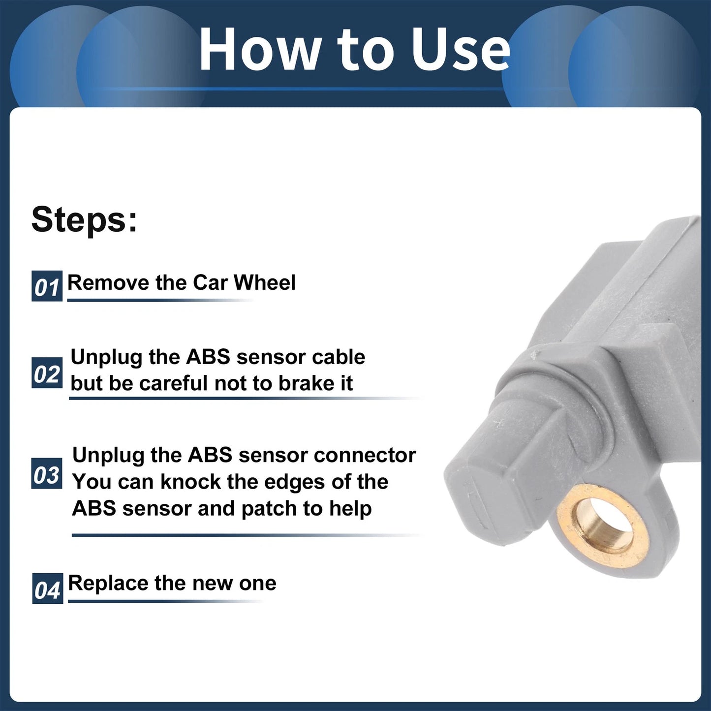 ABS Wheel Speed Sensor for Ford C-Max (2013-2018)