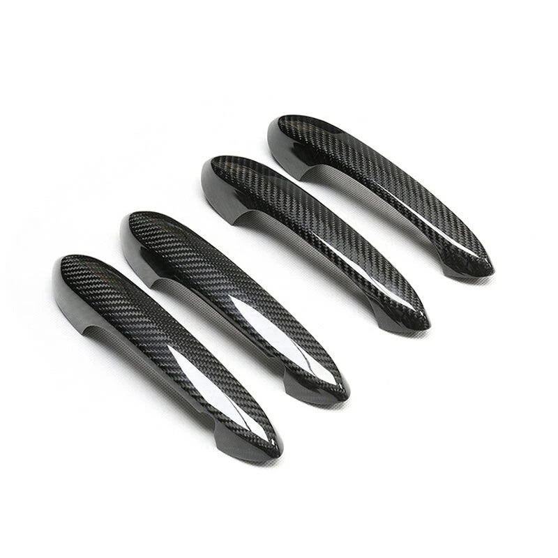 Real Carbon Fiber Exterior Door Handle Cover Trim For BMW X3 X4 X5 2018-2021