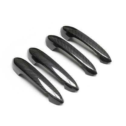 Real Carbon Fiber Exterior Door Handle Cover Trim For BMW X3 X4 X5 2018-2021