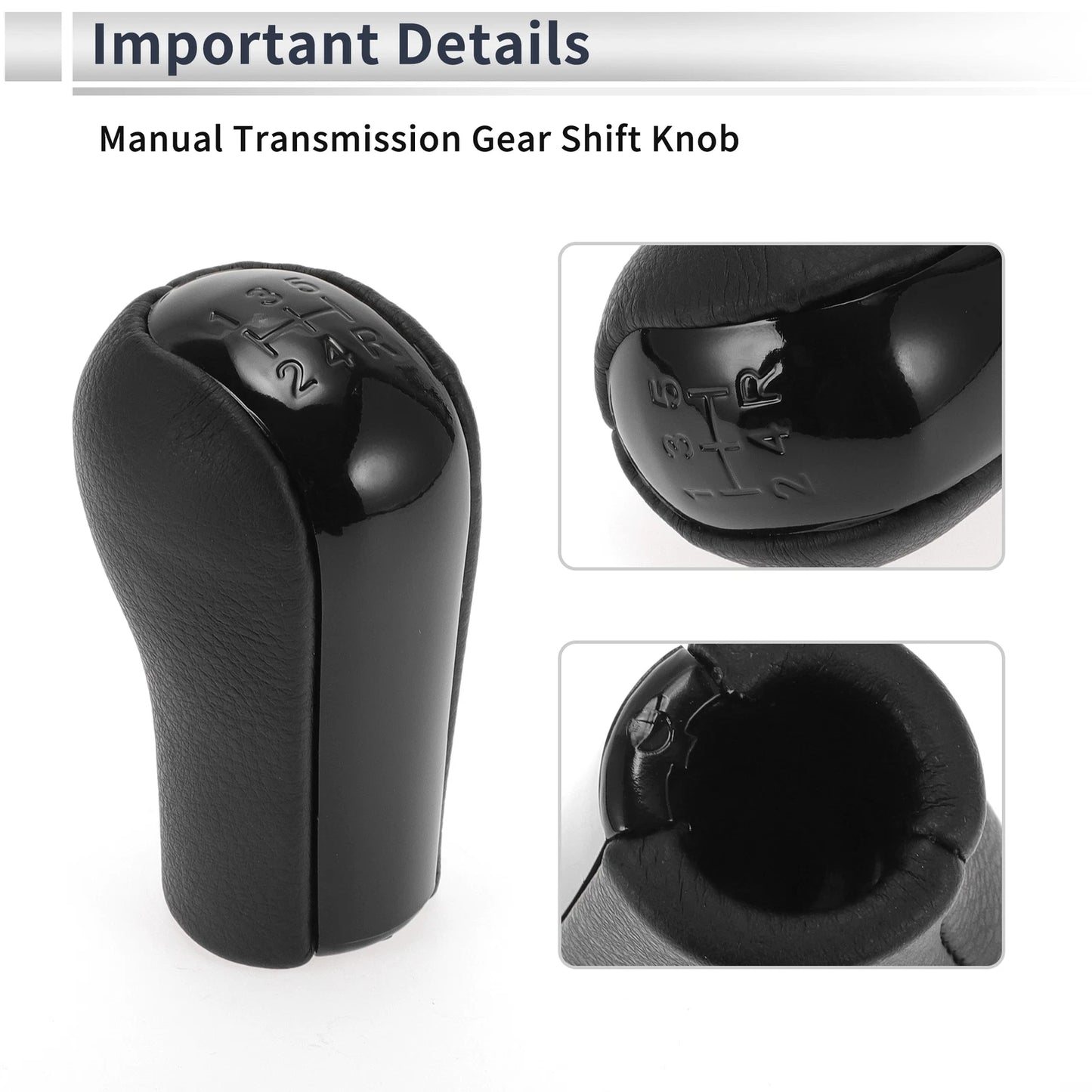 5 Speed Manual Gear Shift Knob for Toyota RAV4 (1992-2009) - Plastic Faux Leather