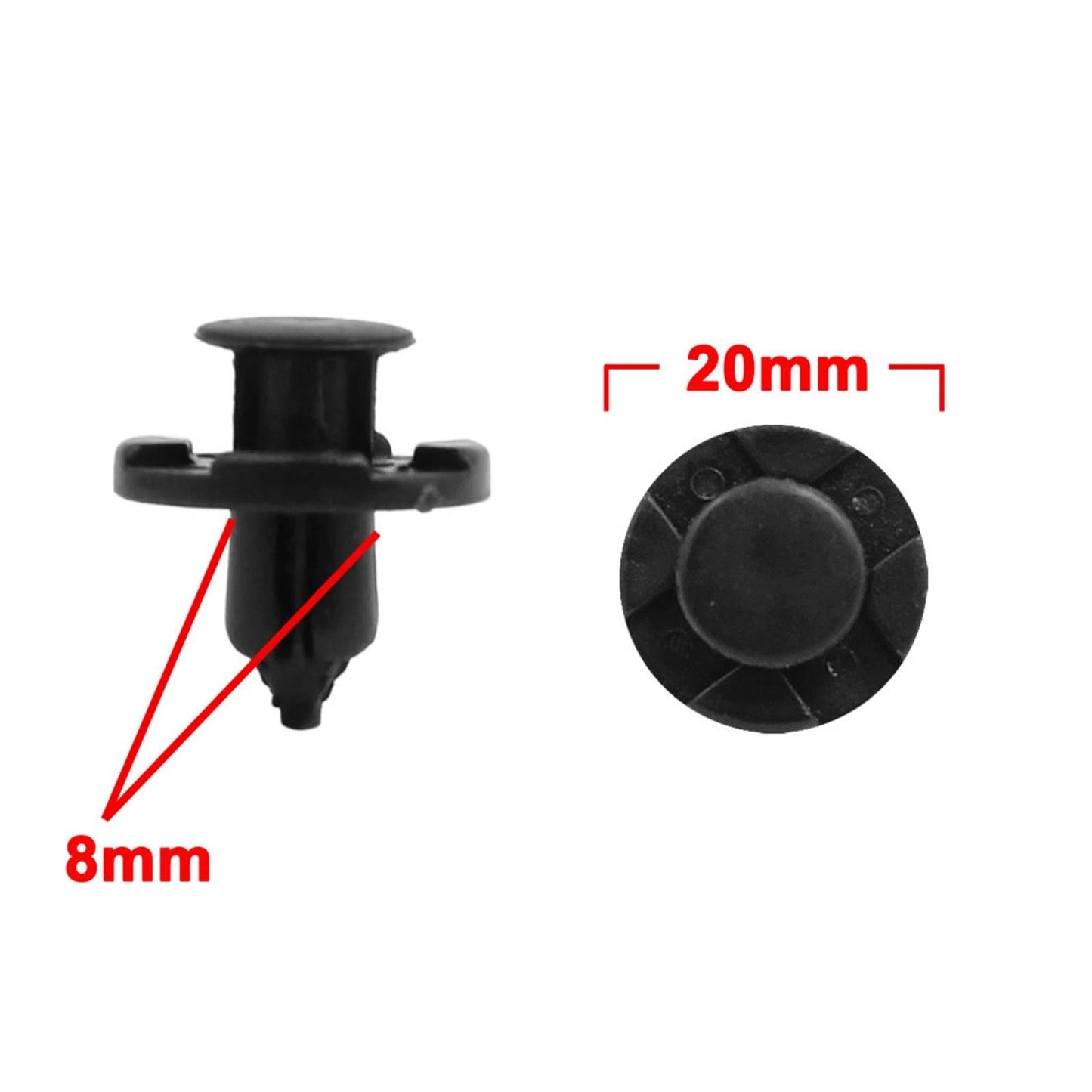 50 Pcs Car Retainer Clips with Fastener Remover for Nissan Altima