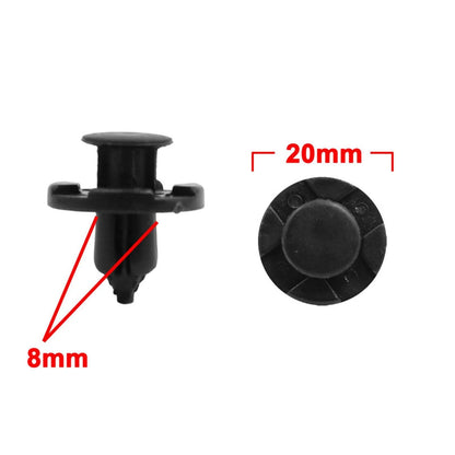 50 Pcs Car Retainer Clips with Fastener Remover for Nissan Altima