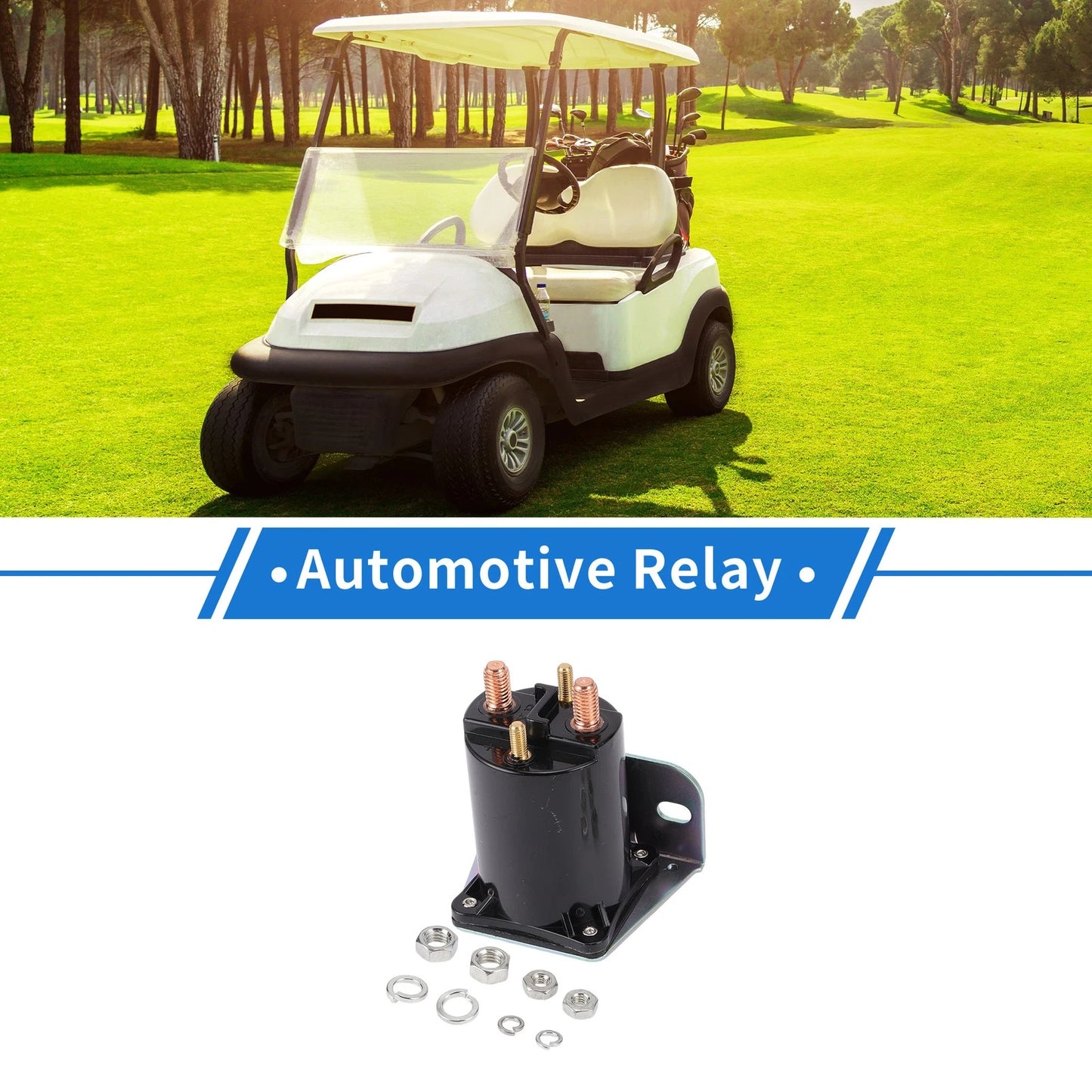 Golf Cart Starter Solenoid Relay 12V 4 Terminal for Yamaha G8 G9 G11 G14 G16 G20
