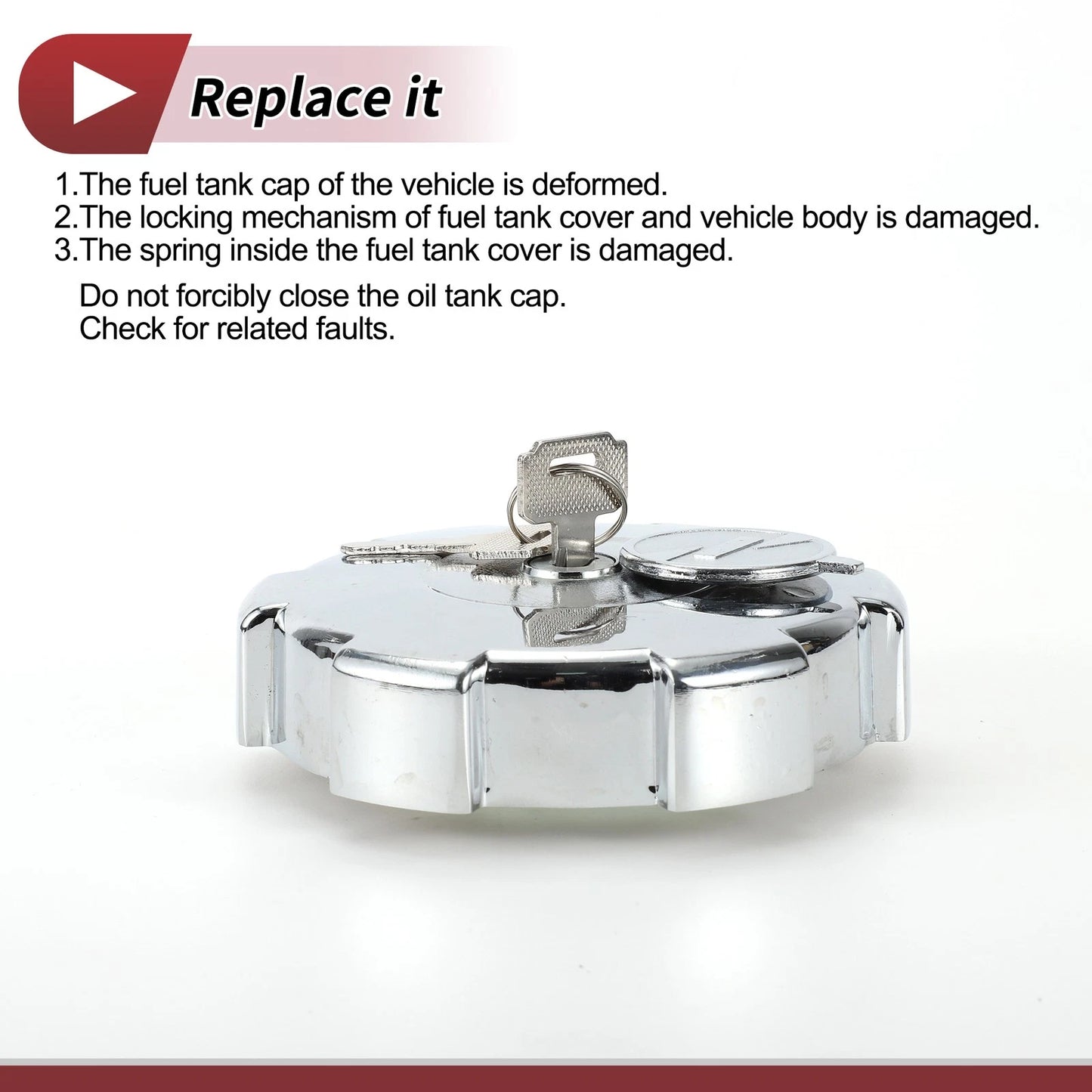 Locking Gas Cap for Volvo, Scania, Iveco, Man - 2 Keys