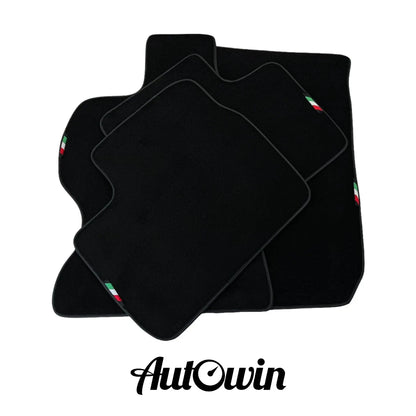 AutoWin Black Floor Mats for Ferrari FF (2011-2016) Italian Edition