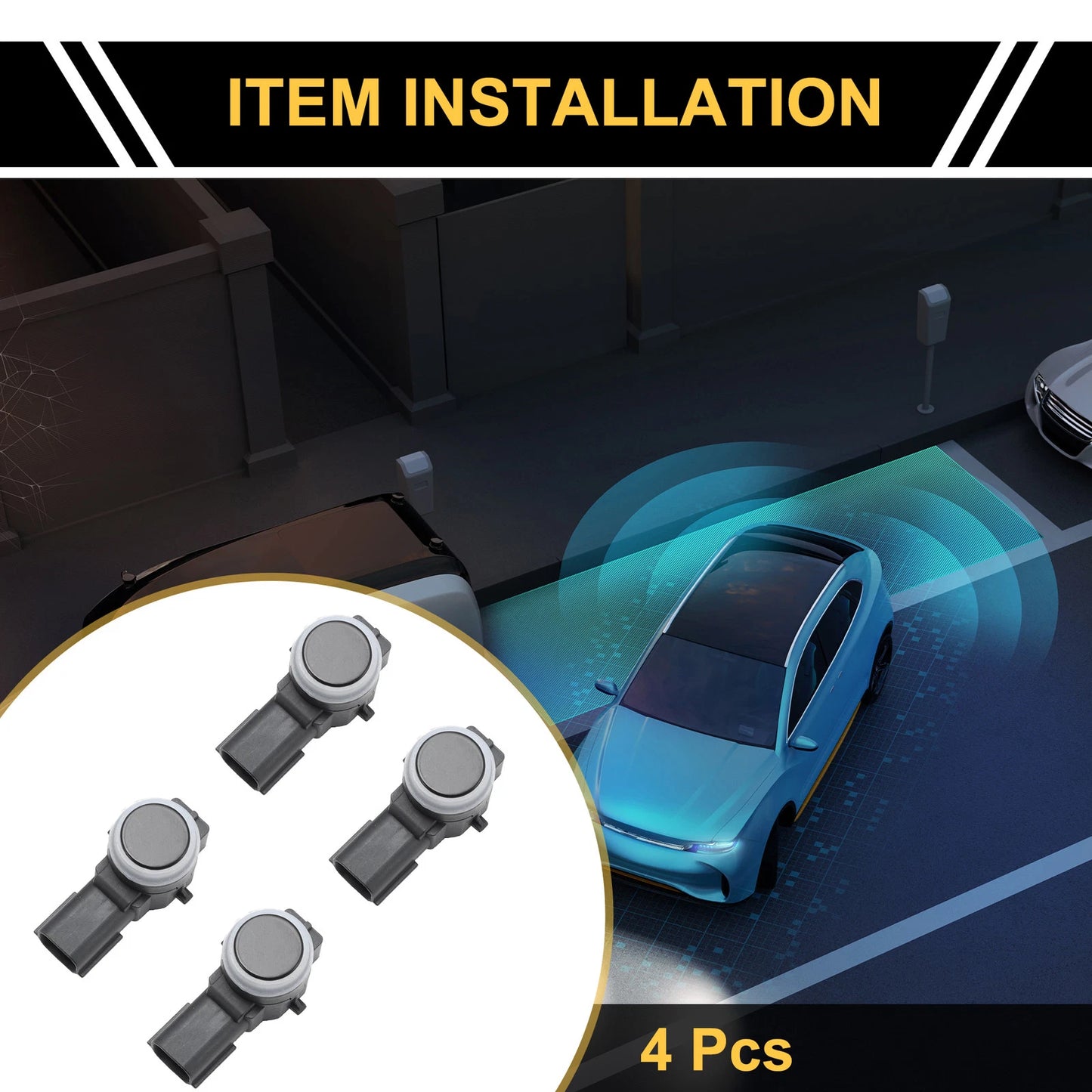 4 x Bumper Reverse Backup Parking Sensor for Chevrolet Silverado 1500 2500