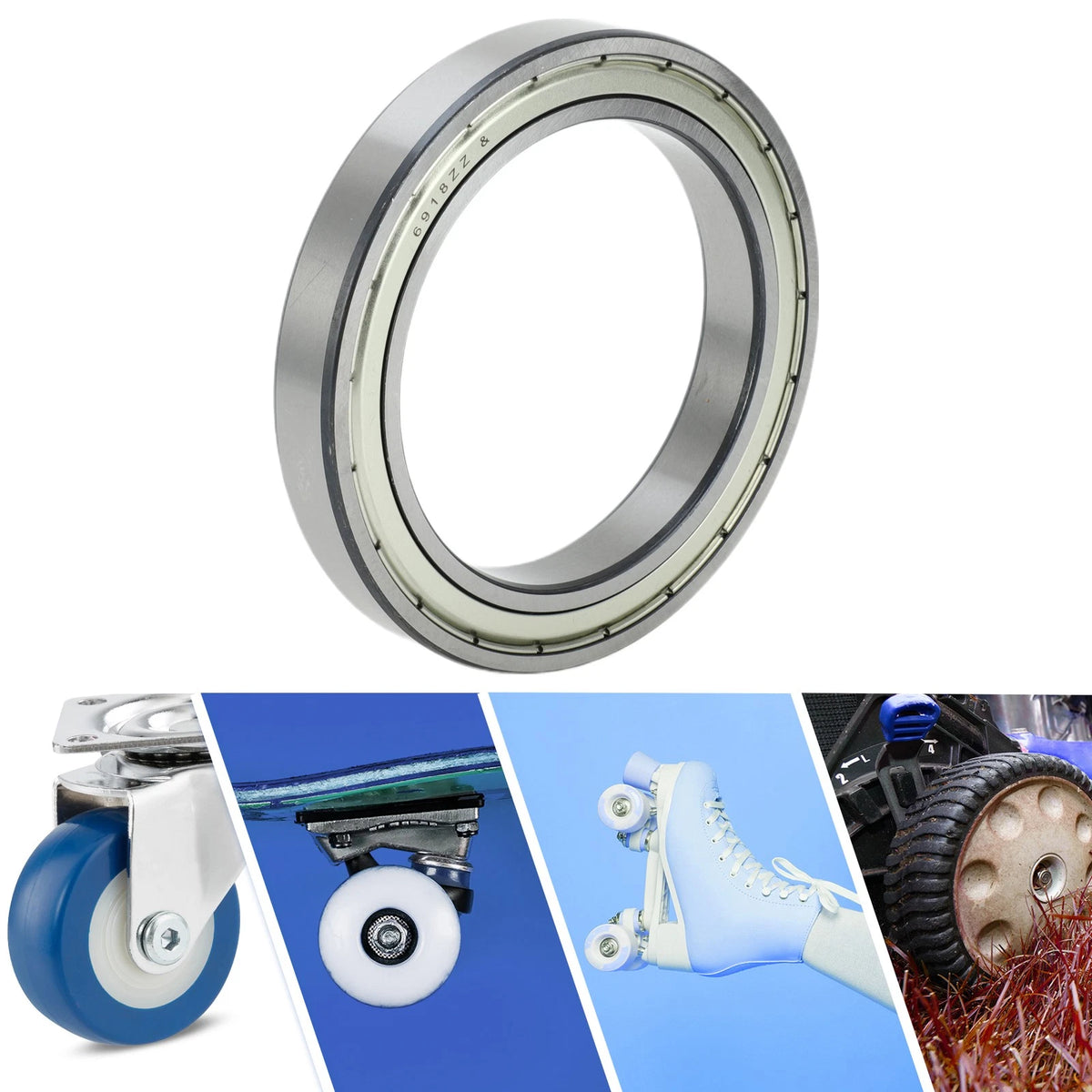 90x125x18mm Deep Groove Ball Bearings for Scooter Skateboard Wheel