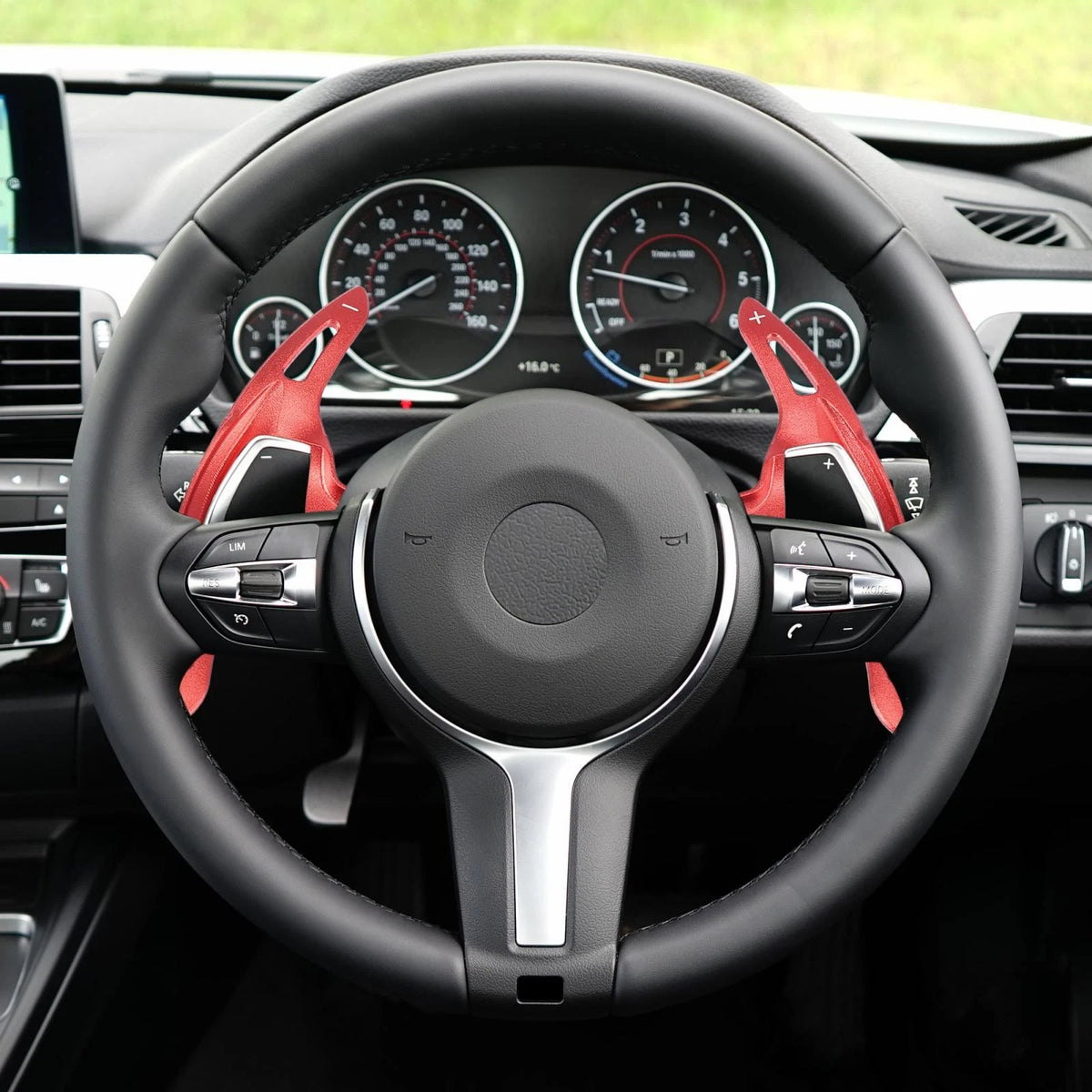 Red Steering Wheel Paddle Shifter Extend Cover for BMW 435i 220i