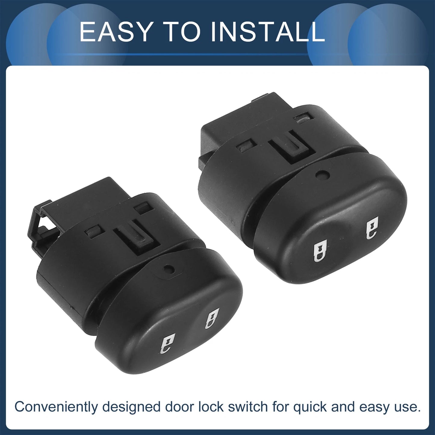 Car Door Lock Switch 1 Pair for Chevrolet Malibu 2008
