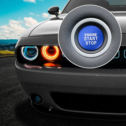 Engine Start Stop Button Cover for Toyota Camry (2018-2023) - Aluminum Blue