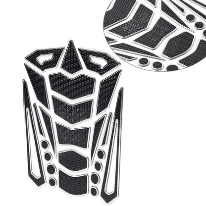 Silver Motorcycle Oil Fuel Tank Pad Cover Guard Protector Decal Sticker