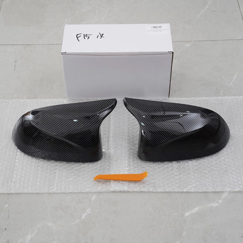 Carbon Fiber OX Style Mirror Cover Caps for BMW X3 X5 X6 (2014-2018) 2 x