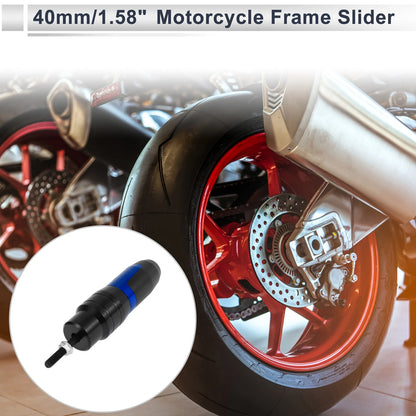 10mm Aluminum Alloy Motorcycle Slider Frame 1 Pc Blue for Motorcycle