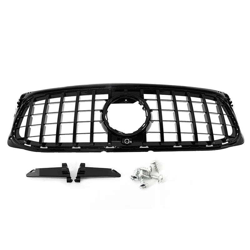Front Grille GT Style for Mercedes Benz GLB X247 GLB250 2020-2024 Glossy Black