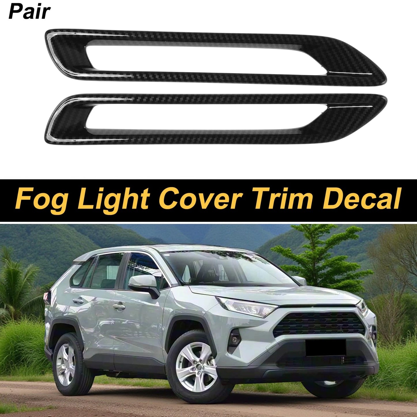 Rear Left Right Fog Light Cover Trim for Toyota RAV4 (2019–2025)