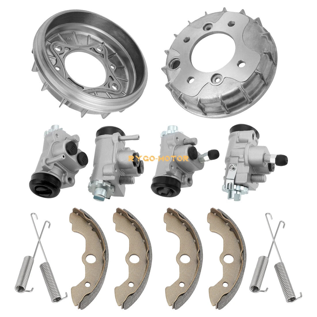 Front Brake Drum Wheel Cylinder Shoe Kit for Honda Rancher 350 4x4 TRX350 FE/FM