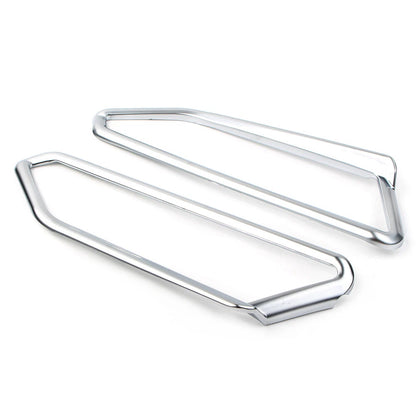 Matte Chrome Front Light Trim Accents for Honda Goldwing GL1800 (2018-2023)
