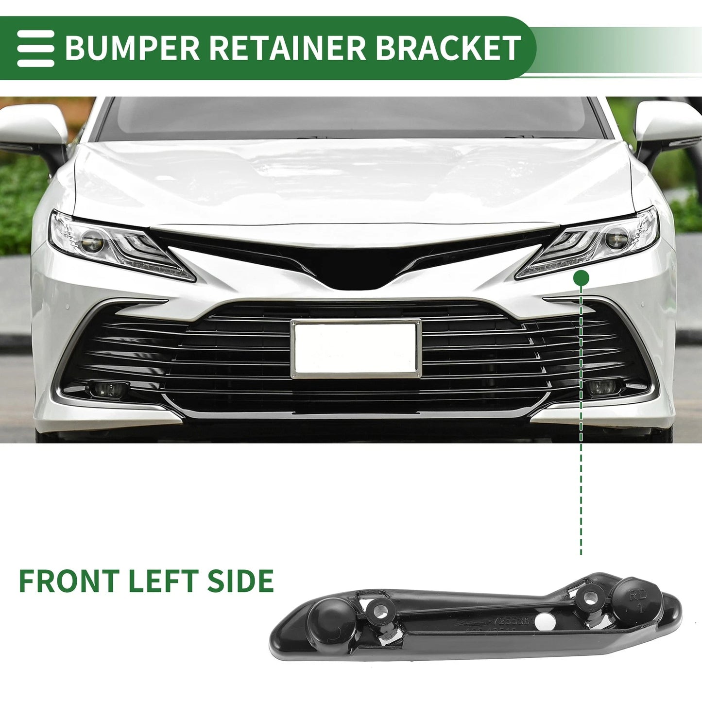 Left Front Bumper Retainer Bracket 1pc for BMW 340i (2016-2018)