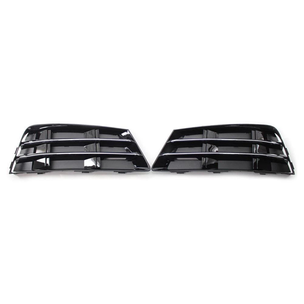 Front Bumper Fog Light Grille Covers 2 x Lower L + R for AUDI A4 B9 (2016-2018)