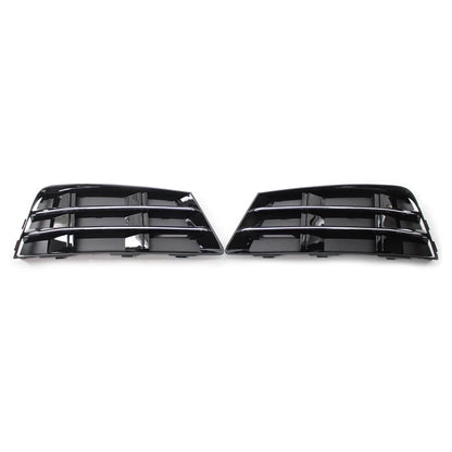 Front Bumper Fog Light Grille Covers 2 x Lower L + R for AUDI A4 B9 (2016-2018)
