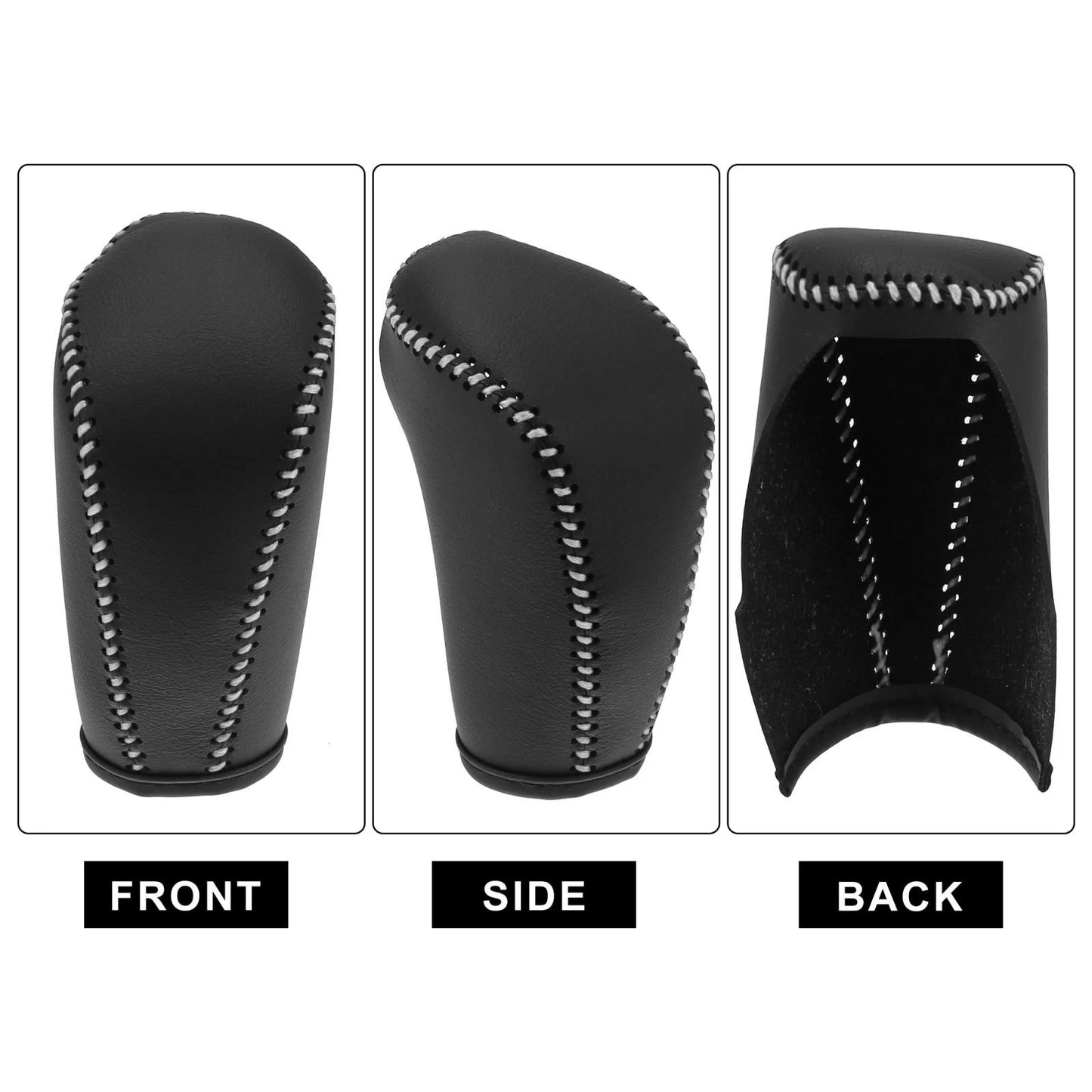 Faux Leather Black Gear Shift Knob Cover for Subaru Forester (2014-2023)