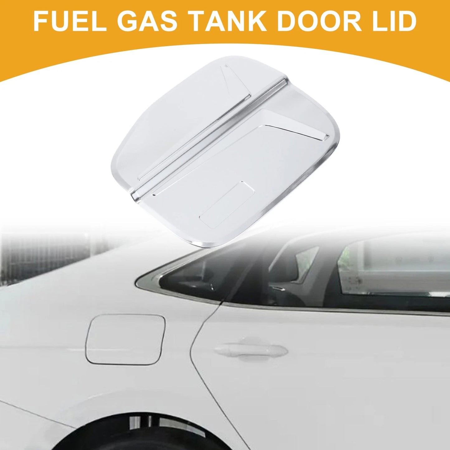 Fuel Tank Door Cap for Honda Accord (2023-2025) Chrome Silver Tone
