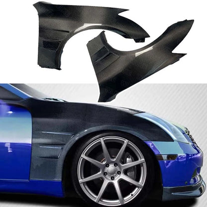 Real Carbon Fiber Front Fenders for Infiniti G35 Coupe 2003-2007