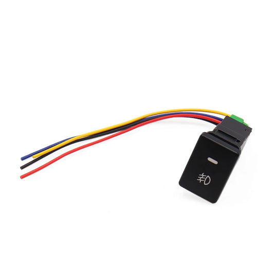 Black Plastic ON/OFF Push Button Foglight Switch Wiring Harness for Toyota