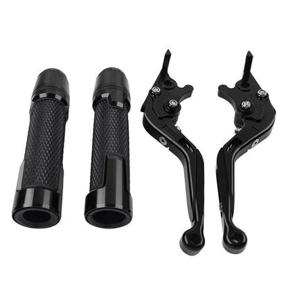 Black Extendable Brake Clutch Levers & Grips for Suzuki GSXR750